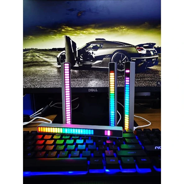 RGB Sese Duyarlı Taşınabilir Ekolayzer LED Çubuk ürün görseli 1