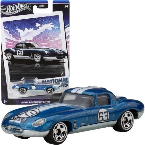 Hot Wheels Vintage Silver Series Arabalar - Jaguar Lightweight E Type ürün görseli 1