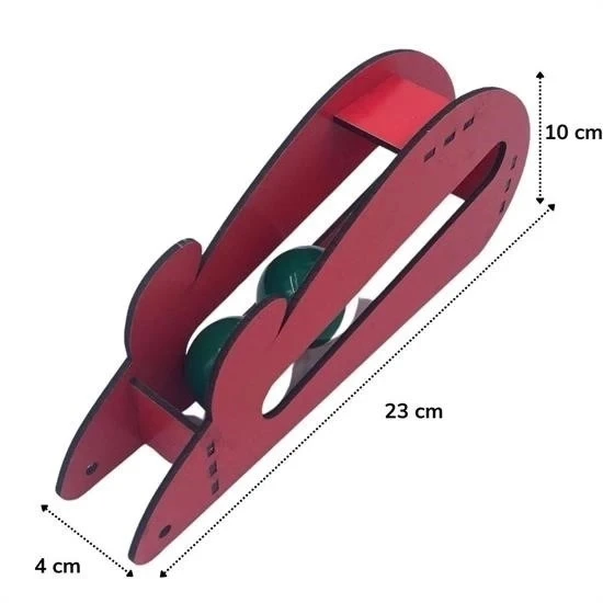 Fare Kedi Oyunu Ahşap 2 Toplu Kedi Oyuncağı Tahta Kedi Oyunu Tahta Fare Ve Toplu Oyuncak - Resim 4