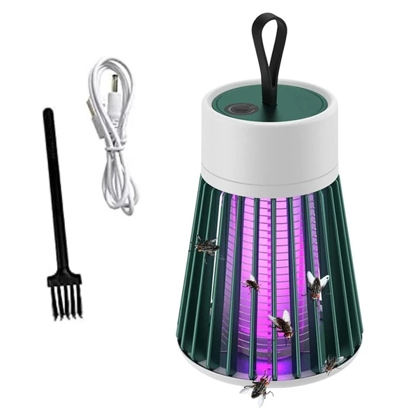 İç Ve Dış Mekanlar İçin Şarjlı Sinek Öldürücü Sivrisinek Kovucu,uv Işıklı Sineksavar Taşınabilir Gece Lambası - Resim 3