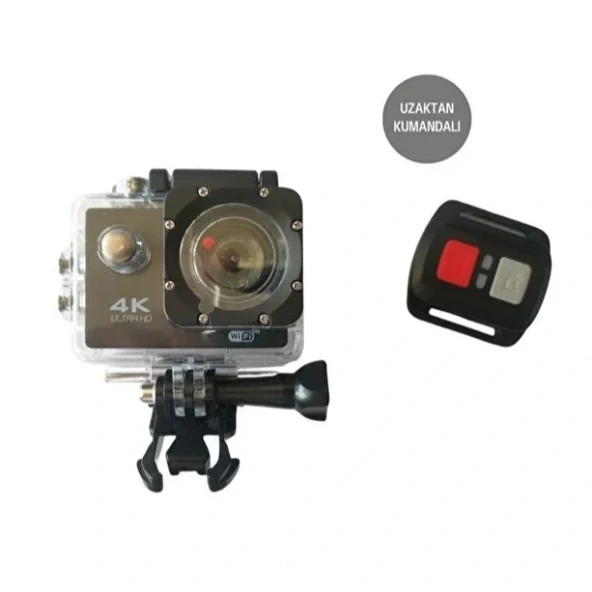 Kumandalı 4k Wi-fi Aksiyon Kamerası ürün görseli 1