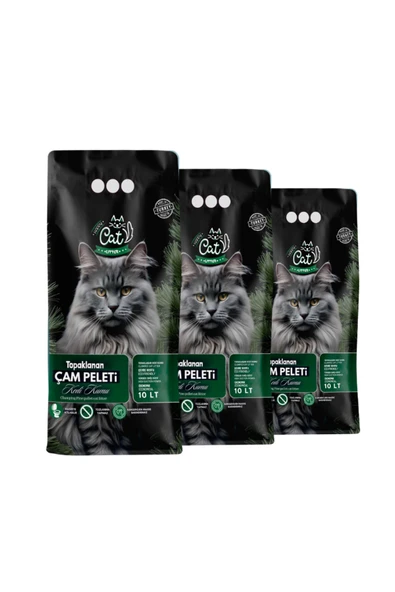 happycatlitter 30 Litre Topaklanan Çam Peleti Kedi Kumu ( 3 Adet ) ürün görseli 1