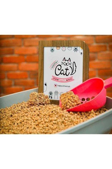 happycatlitter 10 Litre Topaklanan Çam Peleti Kedi Kumu ( 1 Adet ) - Resim 5