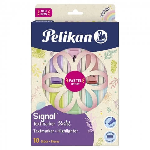 Pelikan SİGNAL Textmarker 10'lu Pastel Renkler Set