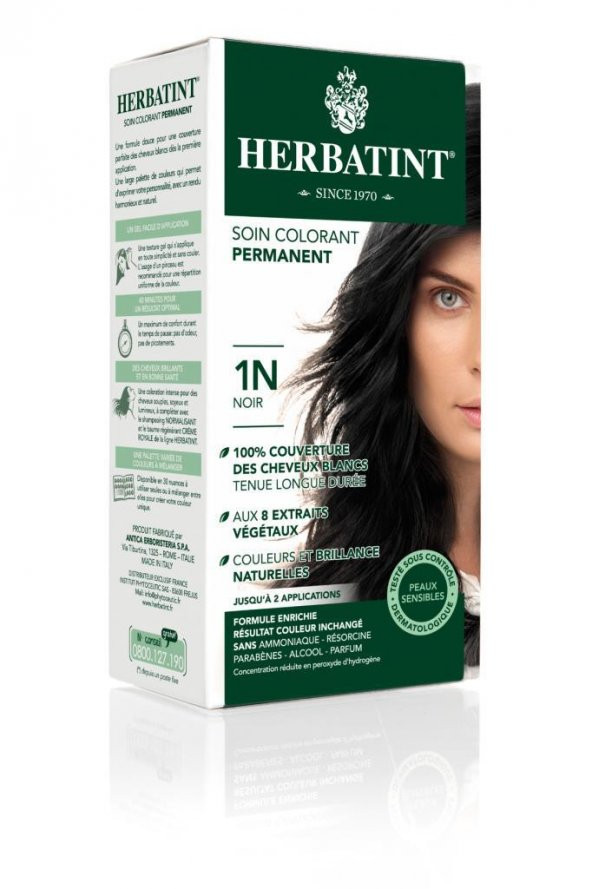 HERBATINT 1N Black (Siyah) 150 ml Bitkisel Saç Boyası