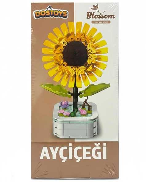 Dostoys Yapı Taşı Serisi Çiçek Yapım Seti Ayçiçeği ürün görseli 1