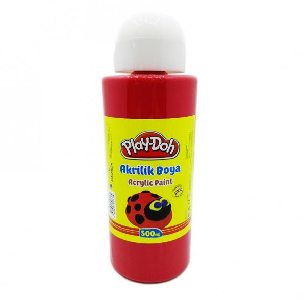 Playdoh Akrilik Boya 500 Ml Kırmızı Çocuk Odası Anaokulu Kreş
