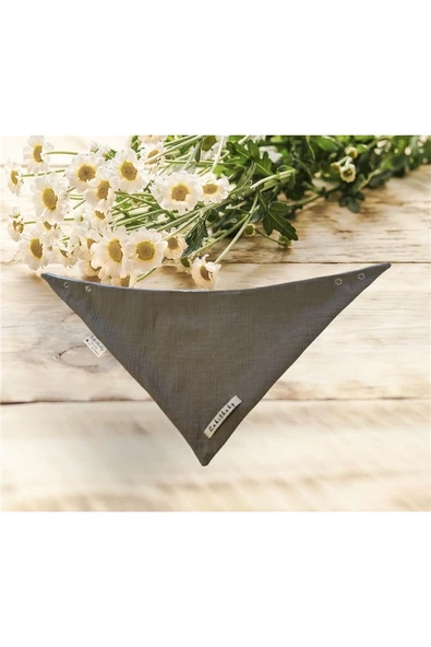 4 Adet Sıvı Geçirmez Müslin Oval Fular Önlük, %100 Pamuk - Resim 6