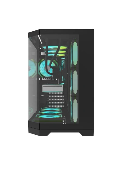 AIGO FT418 Pro AT-750W 80+ Bronze USB3.0 4×12CM Fan Siyah ATX Kasa - Resim 4