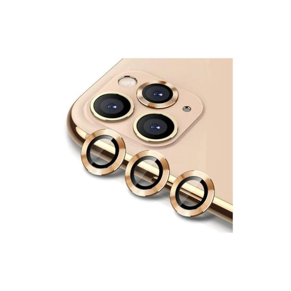 Logis Apple İphone 12 Pro Max Renkli Kamera Lens Koruma Camı 3lü