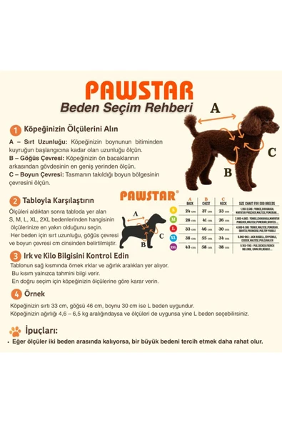 Pawstar Kahverengi Elgin Paws Ekose Desen Yelek Köpek Yeleği Köpek Kıyafeti Köpek Yağmurluk - Resim 2