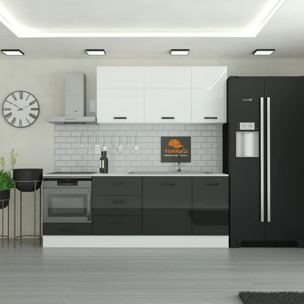 225 cm Mutfak Dolabı  MDF Kapak Tezgah Dahil YRKN225 99 ürün görseli 1