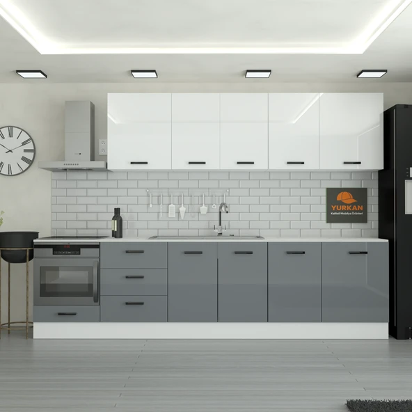 300 cm Mutfak Dolabı  MDF Kapak Tezgah Dahil YRKN305 98 ürün görseli 1