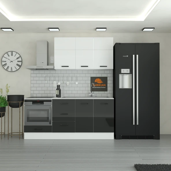 195 cm Mutfak Dolabı  MDF Kapak Tezgah Dahil YRKN195 99 ürün görseli 1