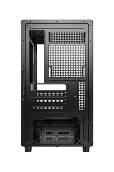 AIGO DB330M USB3.0 3×12CM Fan Temperli Cam Siyah mATX Kasa (PSU Yok) - Resim 6