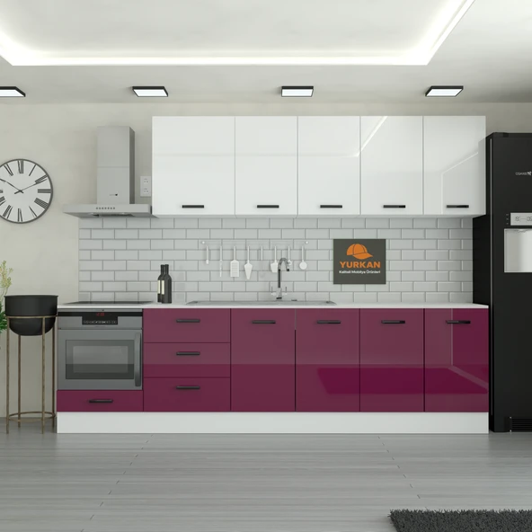 290 cm Mutfak Dolabı  MDF Kapak Tezgah Dahil YRKN290 102 ürün görseli 1