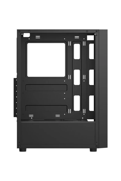 AIGO A290 USB3.0 3×12CM Fan Temperli Cam Siyah ATX Kasa (PSU Yok) - Resim 6