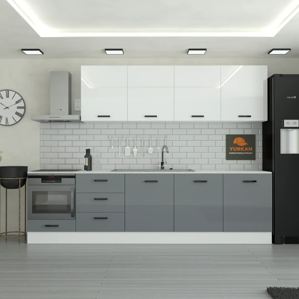 300 cm Mutfak Dolabı  MDF Kapak Tezgah Dahil YRKN300 98 ürün görseli 1