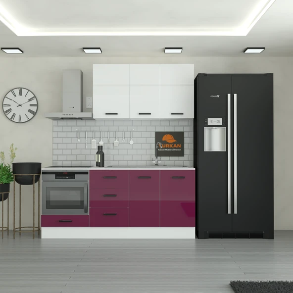 195 cm Mutfak Dolabı  MDF Kapak Tezgah Dahil YRKN195 102 ürün görseli 1