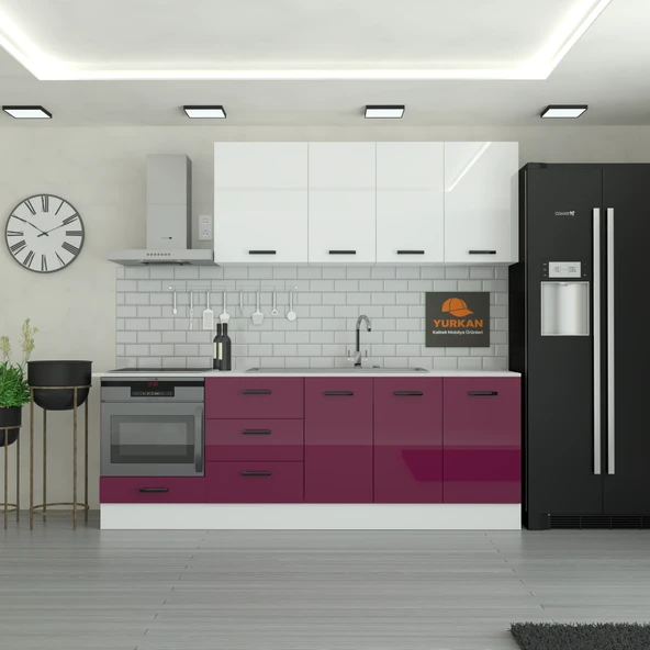 235 cm Mutfak Dolabı  MDF Kapak Tezgah Dahil YRKN235 102 ürün görseli 1