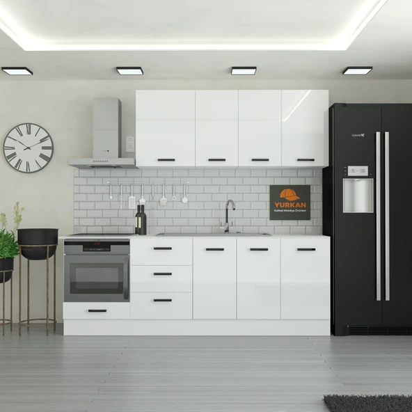 235 cm Mutfak Dolabı  MDF Kapak Tezgah Dahil YRKN235 97 ürün görseli 1