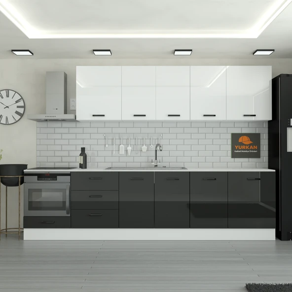 300 cm Mutfak Dolabı  MDF Kapak Tezgah Dahil YRKN315 99 ürün görseli 1