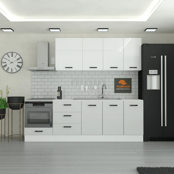 245 cm Mutfak Dolabı  MDF Kapak Tezgah Dahil YRKN245 100 ürün görseli 1