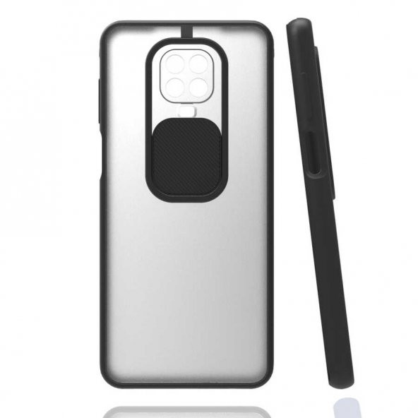 Xiaomi Redmi Note 9 Pro Kılıf Lensi Sürgülü Kamera Koruyucu Kılıf - 2