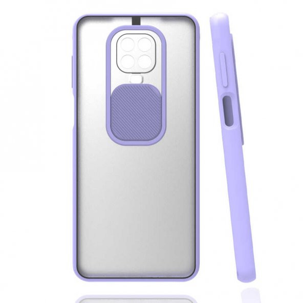 Xiaomi Redmi Note 9 Pro Kılıf Lensi Sürgülü Kamera Koruyucu Kılıf - 9