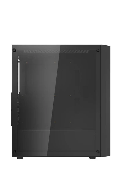 AIGO DK351 USB3.0 4×12CM Fan Temperli Cam Siyah E-ATX Kasa (PSU Yok) - Resim 2