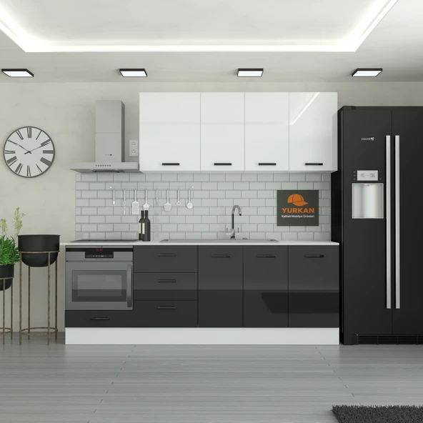 235 cm Mutfak Dolabı  MDF Kapak Tezgah Dahil YRKN235 99 ürün görseli 1