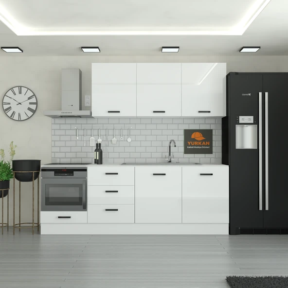 240 cm Mutfak Dolabı  MDF Kapak Tezgah Dahil YRKN240 97 ürün görseli 1