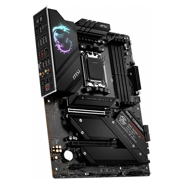 MSI MPG B650 CARBON WIFI AM5 DDR5 6600MHZ(OC) HDMI DP M.2 USB3.2 2.5G LAN WIFI 6E ATX ürün görseli 1