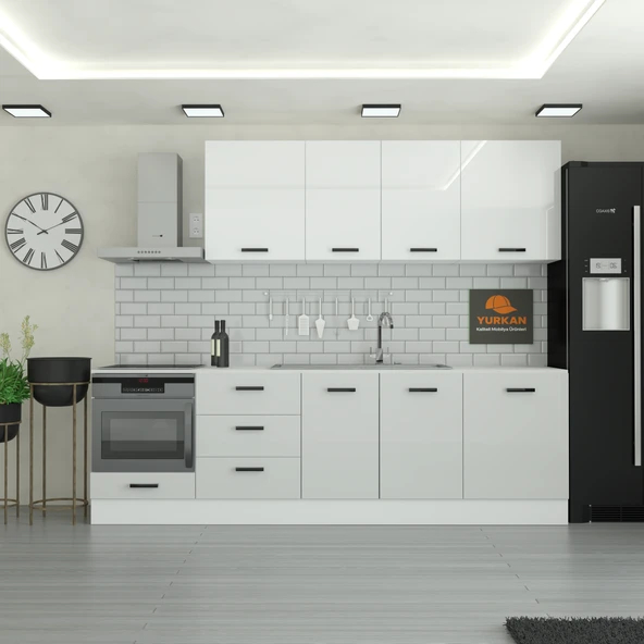 280 cm Mutfak Dolabı  MDF Kapak Tezgah Dahil YRKN280 100 ürün görseli 1