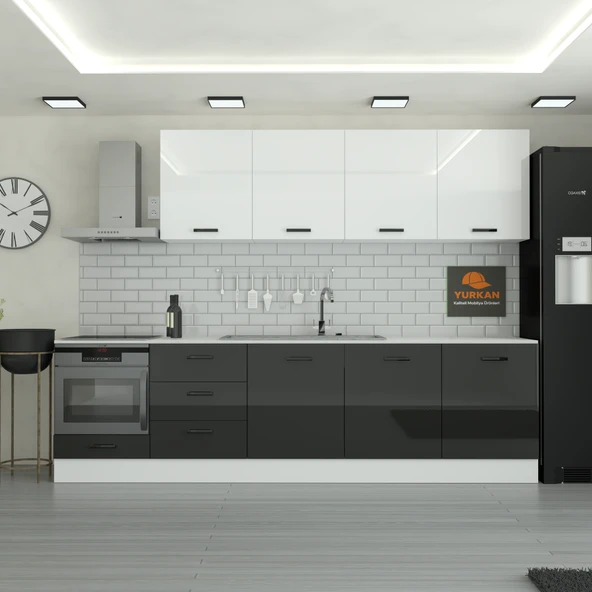 300 cm Mutfak Dolabı  MDF Kapak Tezgah Dahil YRKN300 99 ürün görseli 1