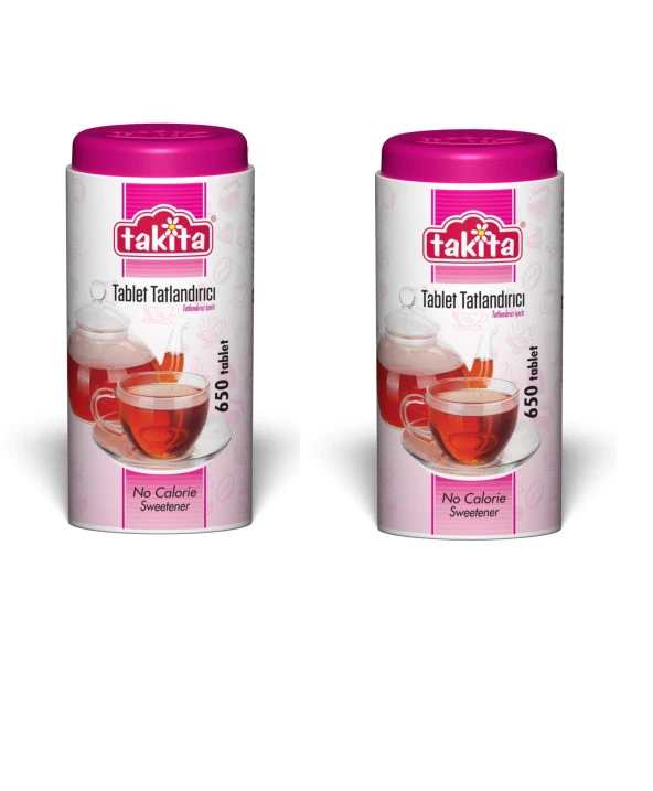 Takita Tablet Tatlandırıcı 39 gr 650 Tablet 2 Kutu