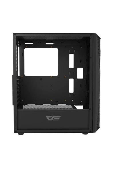 AIGO DK352 AT-650W 80+ Bronze USB3.0 4×12CM Fan Temperli Cam Siyah E-ATX Kasa - Resim 6