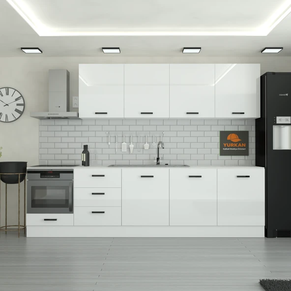 300 cm Mutfak Dolabı  MDF Kapak Tezgah Dahil YRKN300 97 ürün görseli 1