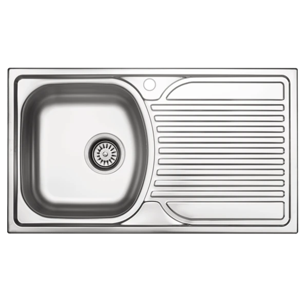 78 X 44 Mutfak Eviyesi 7844tgr Keten Sağ Damlalıklı ürün görseli 1