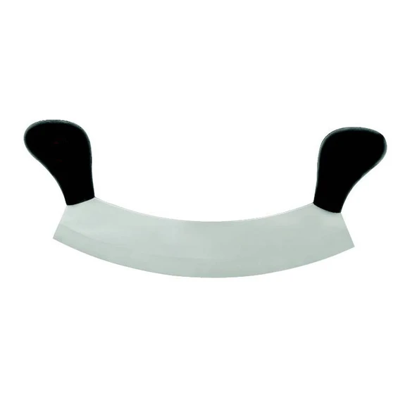 Bursa Paslanmaz Çift Saplı Pizza Satır, Zırh Bıçağı 25 cm ürün görseli 1