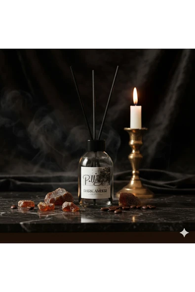 Pelldio Dark Amber Çubuklu Oda Kokusu Eko 100ml ürün görseli 1