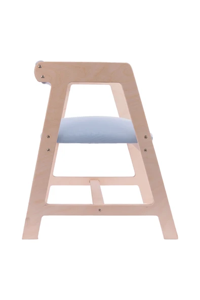 Ahşap Çocuk Oyun, Aktivite, Çalışma Masası Sandalyesi Mavi - Resim 5