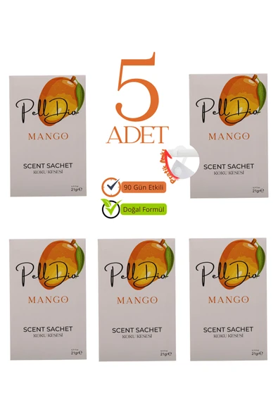 Pelldio 5'li Mango Ayakkabılık Dolap Ve Çekmece Parfümlü Kese Kokusu Oda Koku Kesesi ürün görseli 1
