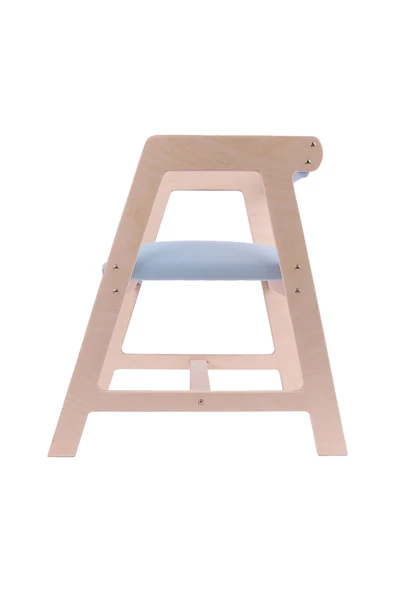 Ahşap Çocuk Oyun, Aktivite, Çalışma Masası Sandalyesi Mavi - Resim 7