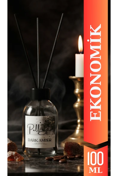 Pelldio Dark Amber Çubuklu Oda Kokusu Eko 100ml - Resim 2