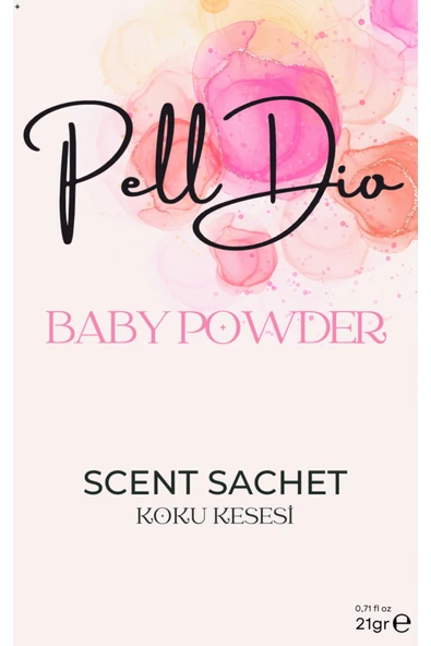 Pelldio Baby Powder Ayakkabılık Dolap Ve Çekmece Parfümlü Kese Kokusu Oda Koku Kesesi - Resim 3