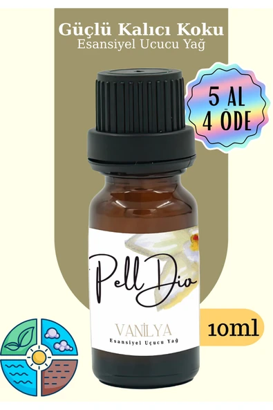 Pelldio Vanilla Esansiyel Uçucu Koku Yağı Buhurdanlık Yağı Difüzör Esansı Hobi Esans Ortam Oda 10ml ürün görseli 1