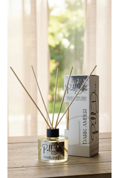 Pelldio Dark Amber Çubuklu Oda Kokusu 110ml ürün görseli 1