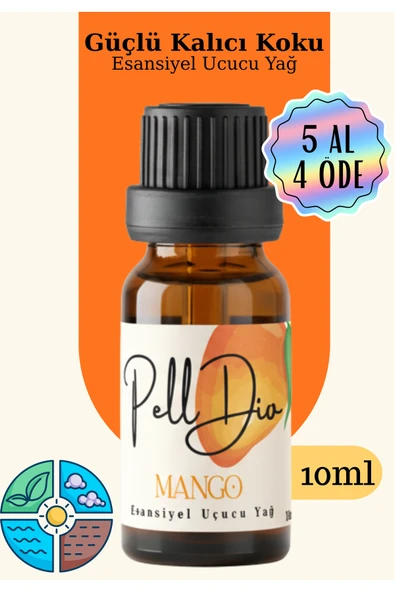 Pelldio Mango Esansiyel Uçucu Koku Yağı Buhurdanlık Yağı Difüzör Esansı Hobi Esans Ortam Oda 10ml ürün görseli 1