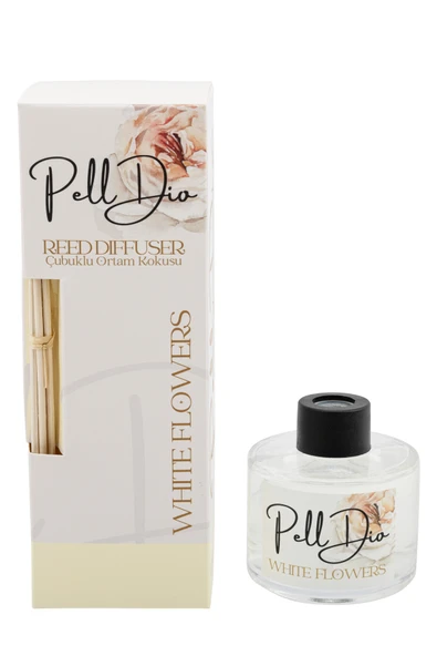 Pelldio White Flowers Çubuklu Oda Kokusu 110ml - Resim 4